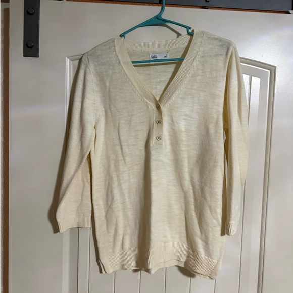 Croft & Barrow Women's Ivory sweater - Picture 5 of 8